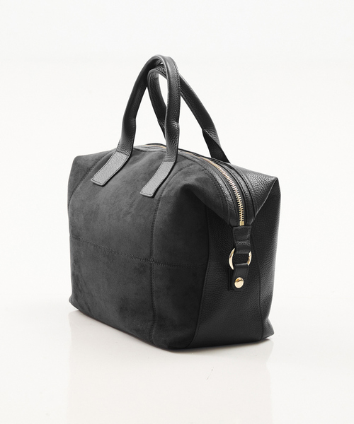 LOWELL things（ロウェル　シングス）の「Velu / 2WAYスエードボストンバッグ（ボストンバッグ・レディース・ブラック/ダークブラウン・フリー）」の10枚目の写真