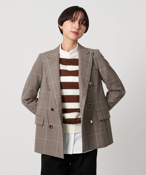 ユナイテッドアローズ　UNITED ARROWS チェックダブル6Bブレザー UNITED ARROWS（ユナイテッドアローズ）の「W 6B ブレザー（テーラード