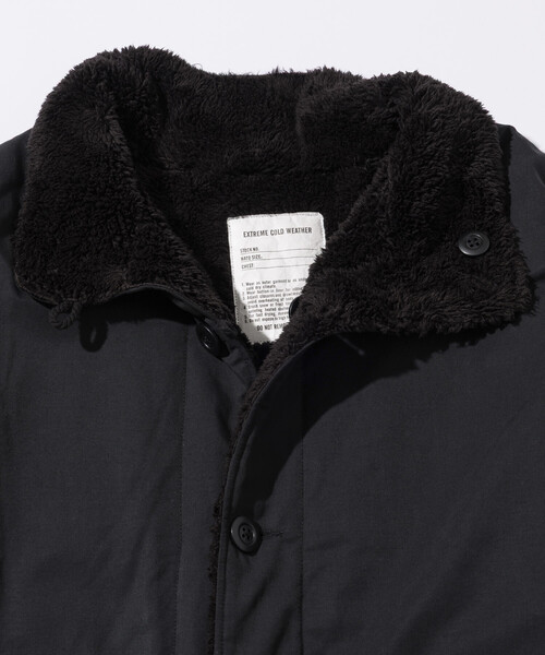 FREAK'S STORE（フリークスストア）の「ビッグシルエット スタンドネック リバーシブル ボアブルゾン/ミリタリー/ナイロンブルゾン（ブルゾン・メンズ・ブラック/オリーブ/レオパード・LARGE/MEDIUM）」の6枚目の写真