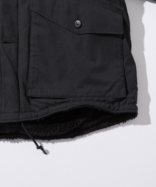 FREAK'S STORE（フリークスストア）の「ビッグシルエット スタンドネック リバーシブル ボアブルゾン/ミリタリー/ナイロンブルゾン（ブルゾン・メンズ・ブラック/オリーブ/レオパード・LARGE/MEDIUM）」の9枚目の写真