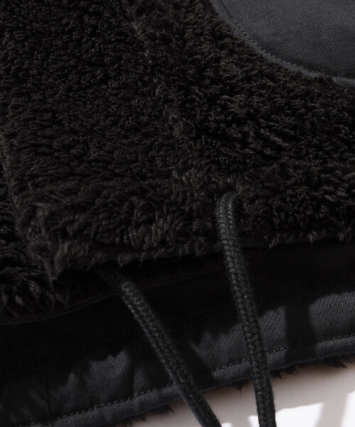 FREAK'S STORE（フリークスストア）の「ビッグシルエット スタンドネック リバーシブル ボアブルゾン/ミリタリー/ナイロンブルゾン（ブルゾン・メンズ・ブラック/オリーブ/レオパード・LARGE/MEDIUM）」の15枚目の写真