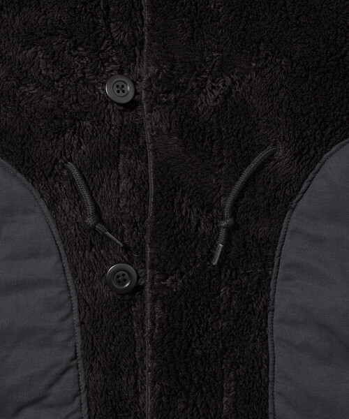 FREAK'S STORE（フリークスストア）の「ビッグシルエット スタンドネック リバーシブル ボアブルゾン/ミリタリー/ナイロンブルゾン（ブルゾン・メンズ・ブラック/オリーブ/レオパード・LARGE/MEDIUM）」の17枚目の写真