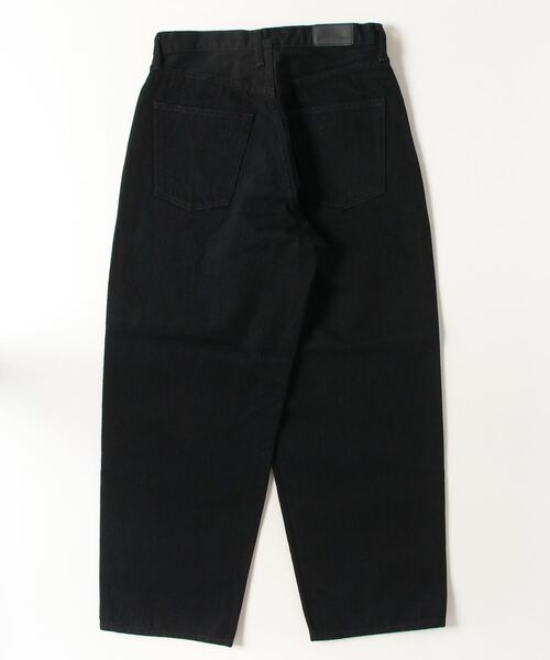 Sanca/サンカ ブラックデニム5Pワイドフィット BLACK DENIM 5P WIDE