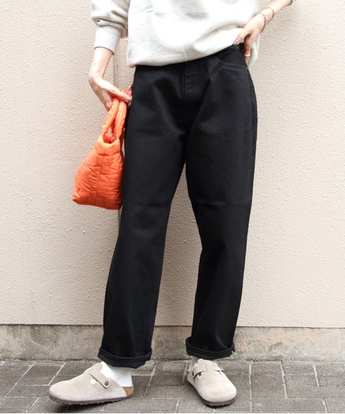 Sanca(サンカ)の「Sanca/サンカ ブラックデニム5Pワイドフィット BLACK DENIM 5P WIDE FIT(ウィメンズ)(デニムパンツ・レディース・ブラック・0)」の10枚目の写真