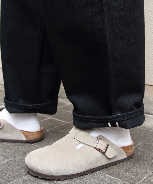 Sanca(サンカ)の「Sanca/サンカ ブラックデニム5Pワイドフィット BLACK DENIM 5P WIDE FIT(ウィメンズ)(デニムパンツ・レディース・ブラック・0)」の6枚目の写真