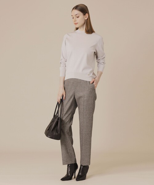 MACKINTOSH LONDON（マッキントッシュ ロンドン）の「スライトラスターストレッチニットプルオーバー（ニット/セーター・レディース・ブラック/ベージュ/オレンジ・38）」の13枚目の写真