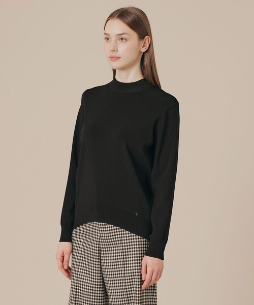 MACKINTOSH LONDON（マッキントッシュ ロンドン）の「スライトラスターストレッチニットプルオーバー（ニット/セーター・レディース・ブラック/ベージュ/オレンジ・38）」の10枚目の写真