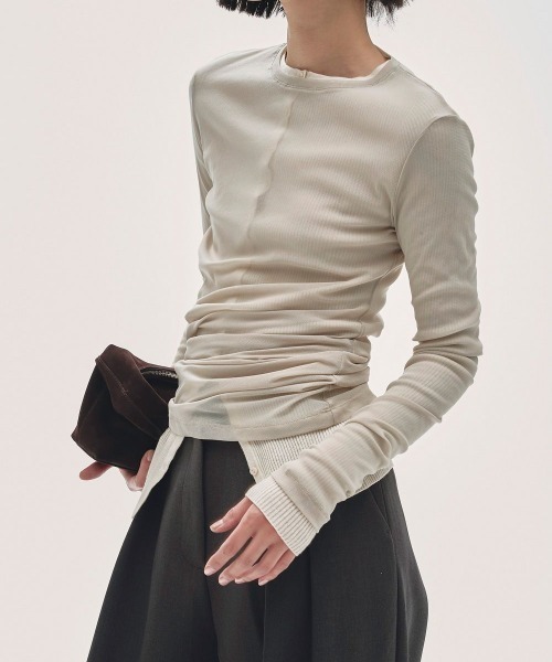 TODAYFUL（トゥデイフル）の「TODAYFUL Silkwool Knit Cardigan（カーディガン/ボレロ・レディース・オフホワイト/ダークグレー/ブラウン・FREE）」の6枚目の写真