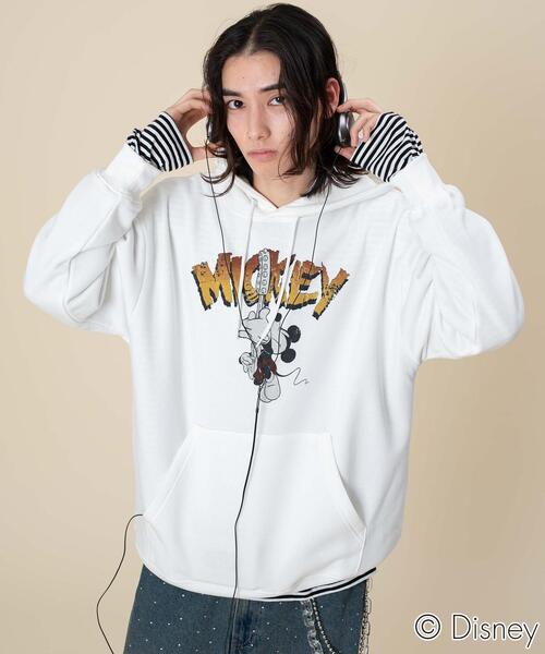 Disney(ディズニー)の「∴WEGO/DISNEYグラフィックプルパーカー(パーカー・メンズ・ホワイト/スミクロ・LARGE/MEDIUM)」の3枚目の写真