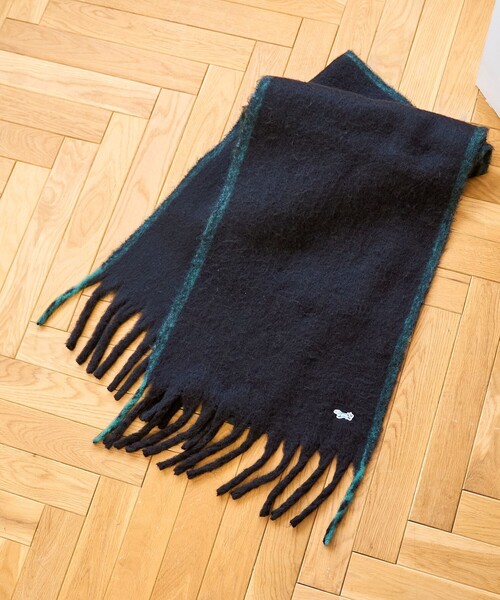 PENNEYS（ぺニーズ）の「【PENNEYS（ぺニーズ）別注】配色ラインマフラー（マフラー・レディース・オフホワイト/グレー/ブラック/ブラウン・FREE）」の7枚目の写真