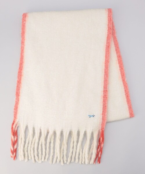 PENNEYS（ぺニーズ）の「【PENNEYS（ぺニーズ）別注】配色ラインマフラー（マフラー・レディース・オフホワイト/グレー/ブラック/ブラウン・FREE）」の13枚目の写真