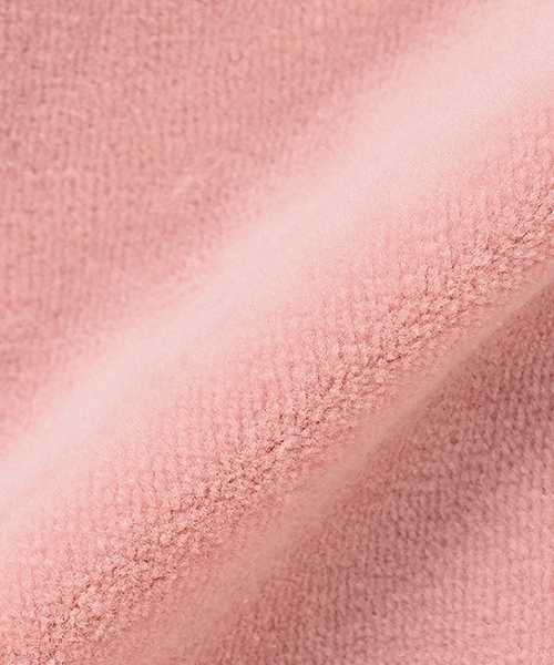 Lycee mine(リセマイン)の「【もっちりベロア】【セットアップ可】ギャザースリーブジップパーカ(パーカー・キッズ・ベージュ/ブラック/ピンク/エメラルド/チャコール・130cm/100cm/150cm/120cm/110cm/140cm)」の17枚目の写真