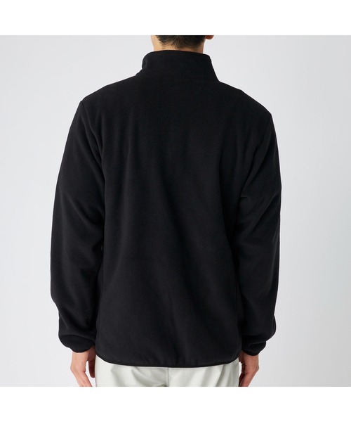 Kappa（カッパ）の「Kappa カッパ 軽量 胸元ファスナーポケット付き マイクロフリース トラックジャケット（ダウンジャケット/コート・メンズ・ブラック/ネイビー・M/L/LL）」の11枚目の写真