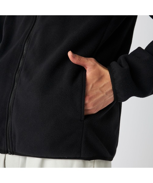 Kappa（カッパ）の「Kappa カッパ 軽量 胸元ファスナーポケット付き マイクロフリース トラックジャケット（ダウンジャケット/コート・メンズ・ブラック/ネイビー・M/L/LL）」の14枚目の写真