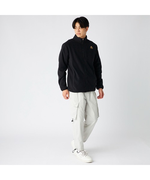 Kappa（カッパ）の「Kappa カッパ 軽量 胸元ファスナーポケット付き マイクロフリース トラックジャケット（ダウンジャケット/コート・メンズ・ブラック/ネイビー・M/L/LL）」の8枚目の写真