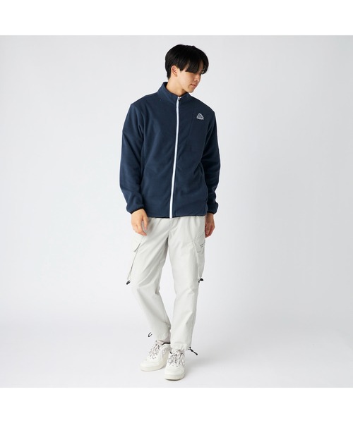 Kappa（カッパ）の「Kappa カッパ 軽量 胸元ファスナーポケット付き マイクロフリース トラックジャケット（ダウンジャケット/コート・メンズ・ブラック/ネイビー・M/L/LL）」の19枚目の写真