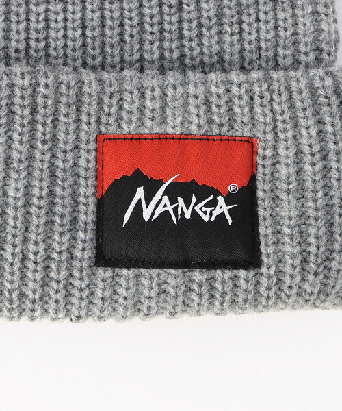 NANGA/ナンガ BOX LOGO BULKY BEANIE ボックスロゴビーニー（ニット