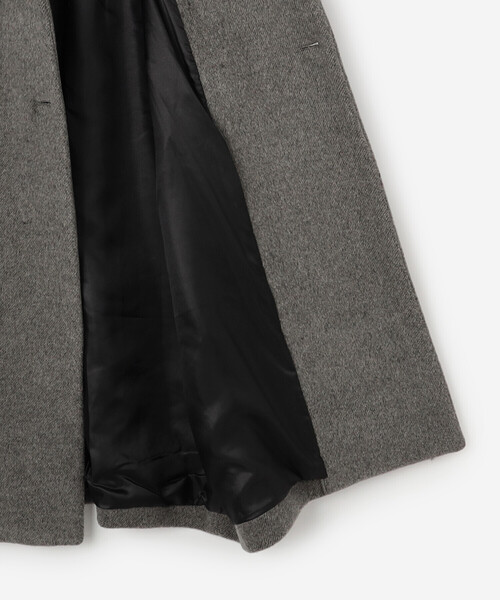 TICCA（ティッカ）の「TICCA | ウール テントコート WOMEN（チェスターコート・レディース・グレー/ブラック・F）」の8枚目の写真