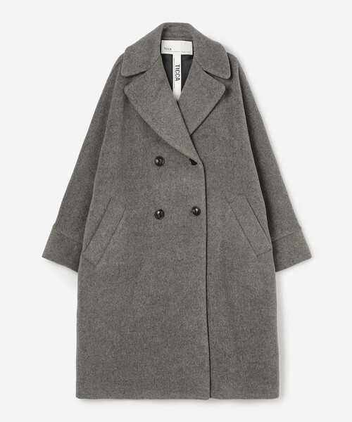 TICCA（ティッカ）の「TICCA | ウール テントコート WOMEN（チェスターコート・レディース・グレー/ブラック・F）」の18枚目の写真