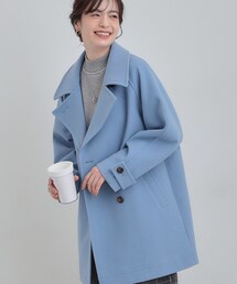 DRESKIP（ドレスキップ）の「【2WAY】こなれきれい ウール調コクーンコート（チェスターコート）」