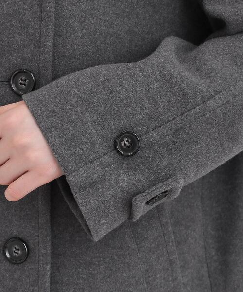 DRESKIP（ドレスキップ）の「【2WAY】こなれきれい ウール調コクーンコート（チェスターコート・レディース・ブルー系その他/チャコールグレー/グレー/ライトベージュ・03/02/01/04）」の8枚目の写真