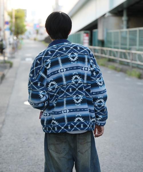 HOOK(フック)の「HOOK -original- 民族風幾何学模様ボアジャケット(その他アウター・メンズ・ブラック/ブルー・LARGE/MEDIUM/X-LARGE)」の22枚目の写真