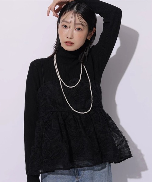 Mystrada(マイストラーダ)の「ベーシックタートルニット(ニット/セーター・レディース・ホワイト/ピンク/グレー/ブラック/ピンク系その他・38)」の6枚目の写真