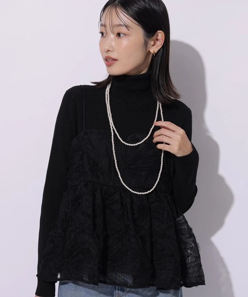 Mystrada(マイストラーダ)の「ベーシックタートルニット(ニット/セーター・レディース・ホワイト/ピンク/グレー/ブラック/ピンク系その他・38)」の10枚目の写真