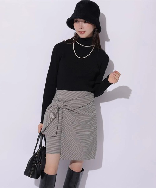 Mystrada(マイストラーダ)の「ベーシックタートルニット(ニット/セーター・レディース・ホワイト/ピンク/グレー/ブラック/ピンク系その他・38)」の8枚目の写真