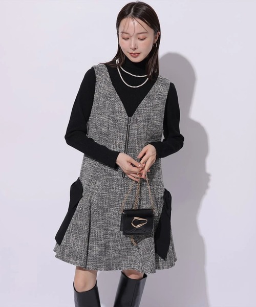 Mystrada(マイストラーダ)の「ベーシックタートルニット(ニット/セーター・レディース・ホワイト/ピンク/グレー/ブラック/ピンク系その他・38)」の13枚目の写真