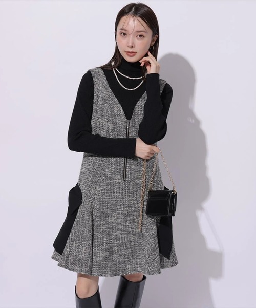 Mystrada(マイストラーダ)の「ベーシックタートルニット(ニット/セーター・レディース・ホワイト/ピンク/グレー/ブラック/ピンク系その他・38)」の17枚目の写真