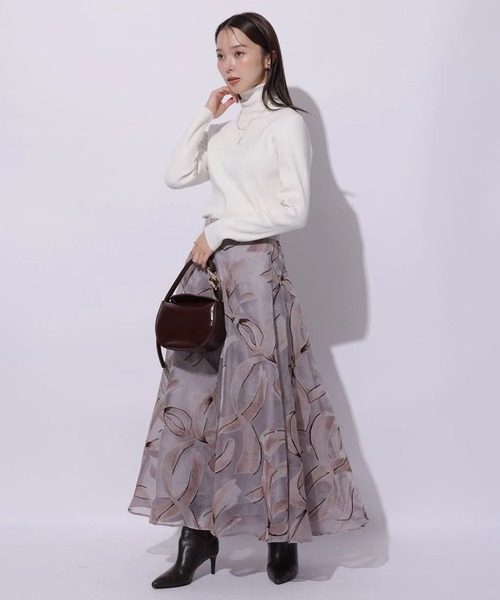 Mystrada(マイストラーダ)の「ベーシックタートルニット(ニット/セーター・レディース・ホワイト/ピンク/グレー/ブラック/ピンク系その他・38)」の15枚目の写真