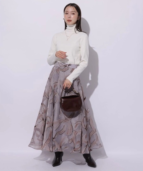 Mystrada(マイストラーダ)の「ベーシックタートルニット(ニット/セーター・レディース・ホワイト/ピンク/グレー/ブラック/ピンク系その他・38)」の19枚目の写真