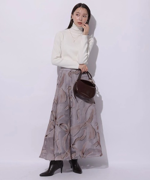 Mystrada(マイストラーダ)の「ベーシックタートルニット(ニット/セーター・レディース・ホワイト/ピンク/グレー/ブラック/ピンク系その他・38)」の14枚目の写真