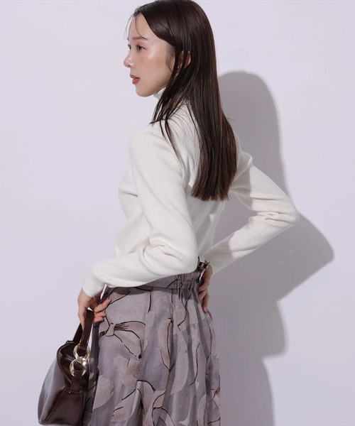 Mystrada(マイストラーダ)の「ベーシックタートルニット(ニット/セーター・レディース・ホワイト/ピンク/グレー/ブラック/ピンク系その他・38)」の16枚目の写真