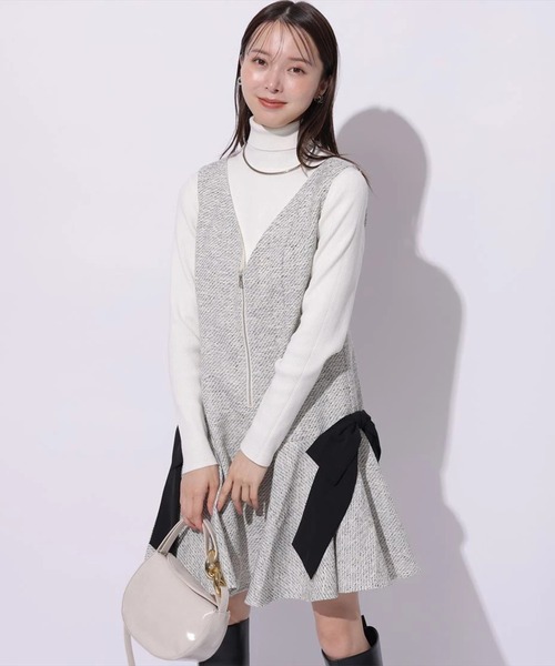 Mystrada(マイストラーダ)の「ベーシックタートルニット(ニット/セーター・レディース・ホワイト/ピンク/グレー/ブラック/ピンク系その他・38)」の21枚目の写真