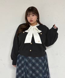 Louiosy（ルオシー）の「【大きいサイズ】ゴールドボタンカーディガン（カーディガン/ボレロ）」