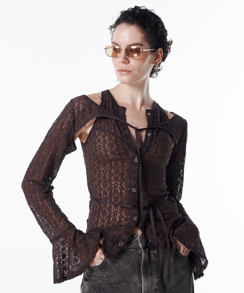 JOSE MOON（ジョゼムーン）の「LACE COMPACT LAYERED TOPS/レース