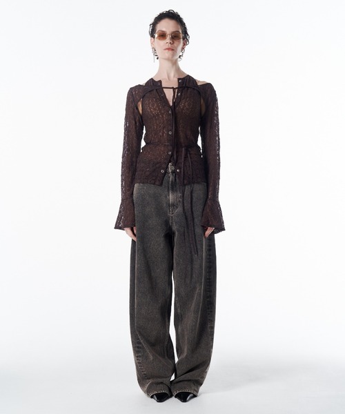 セール】LACE COMPACT LAYERED TOPS/レースコンパクトレイヤード