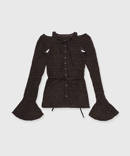 セール】LACE COMPACT LAYERED TOPS/レースコンパクトレイヤード