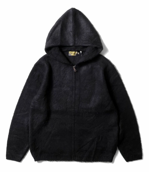 セール】［UNIVERD72/ユニバード］MOHAIR TOUCH KNIT ZIP PARKA