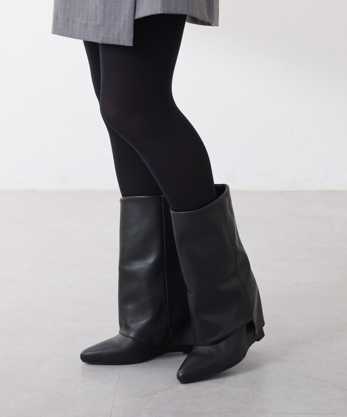 REMME(レメ)の「REMME/ロングブーツ(ブーツ・レディース・ブラック・36/37/38)」の5枚目の写真