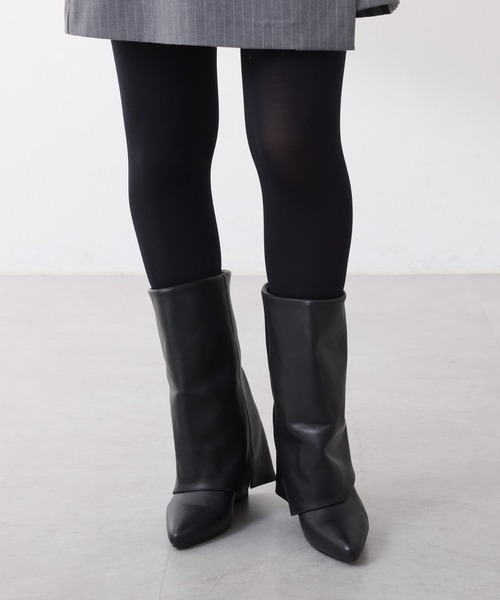 REMME(レメ)の「REMME/ロングブーツ(ブーツ・レディース・ブラック・36/37/38)」の4枚目の写真