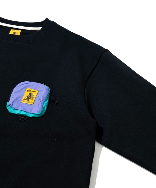 COBMASTER（コブマスター）の「COBMASTER/コブマスター　リップストップ ナイロンポケット クルースウェット（スウェット・メンズ・ダークグリーン/ブラック/ラベンダー/オートミール・MEDIUM/LARGE/X-LARGE）」の7枚目の写真