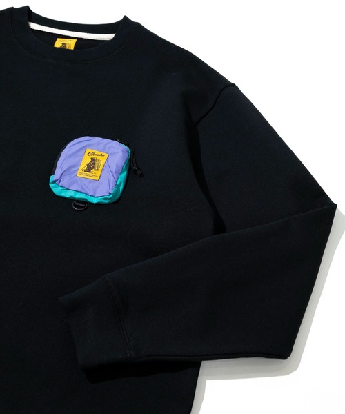 COBMASTER（コブマスター）の「COBMASTER/コブマスター　リップストップ ナイロンポケット クルースウェット（スウェット・メンズ・ダークグリーン/ブラック/ラベンダー/オートミール・MEDIUM/LARGE/X-LARGE）」の8枚目の写真