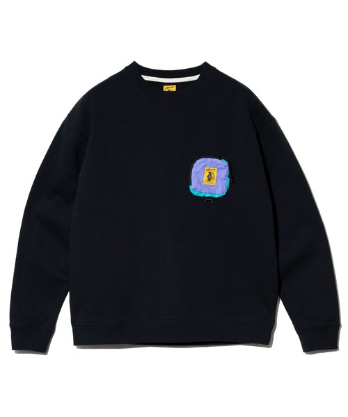 COBMASTER（コブマスター）の「COBMASTER/コブマスター　リップストップ ナイロンポケット クルースウェット（スウェット・メンズ・ダークグリーン/ブラック/ラベンダー/オートミール・MEDIUM/LARGE/X-LARGE）」の11枚目の写真