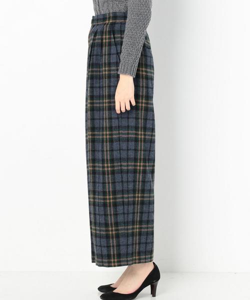 Another Edition（アナザーエディション）の「ウールチェックワイドパンツ/AEBC  W　CHK WID PT◆（その他パンツ・レディース・ライトグレー/ネイビー・SMALL/MEDIUM）」の5枚目の写真