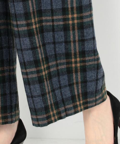 Another Edition（アナザーエディション）の「ウールチェックワイドパンツ/AEBC  W　CHK WID PT◆（その他パンツ・レディース・ライトグレー/ネイビー・SMALL/MEDIUM）」の9枚目の写真