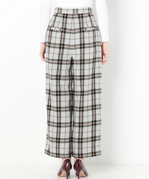Another Edition（アナザーエディション）の「ウールチェックワイドパンツ/AEBC  W　CHK WID PT◆（その他パンツ・レディース・ライトグレー/ネイビー・SMALL/MEDIUM）」の10枚目の写真