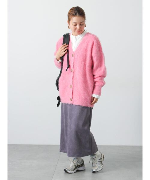 Lugnoncure(ルノンキュール)の「【選べる着丈】スウェード調タイトスカート(スカート・レディース・ブラック/グレー/ブラウン/ピンク・フリー(M)/フリー(L))」の8枚目の写真